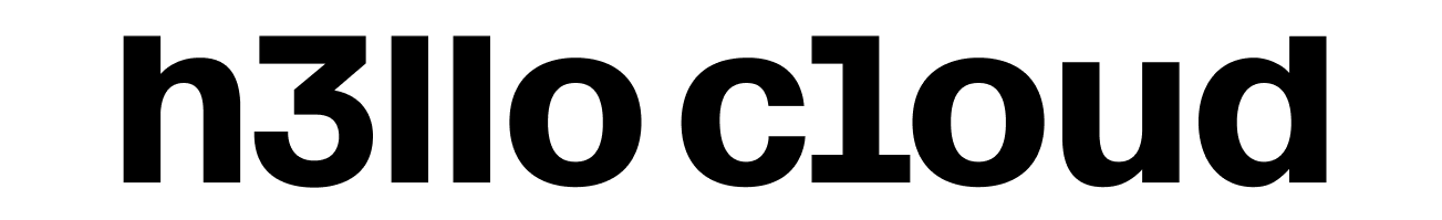 h3llo cloud